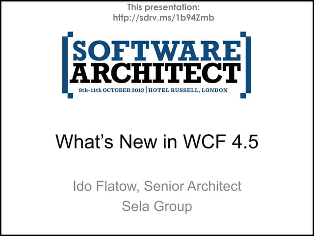 What's New in WCF 4.5