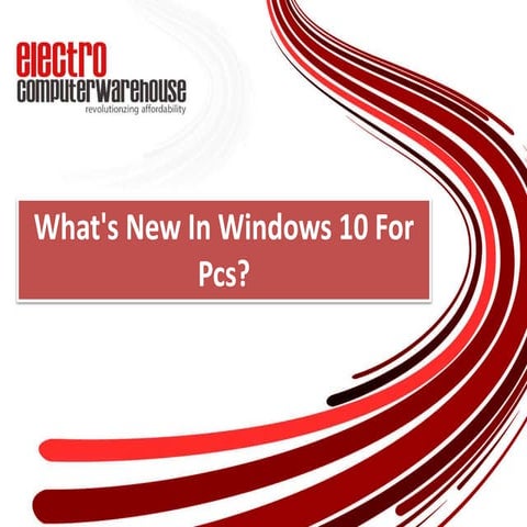 What's new in windows 10 for pcs