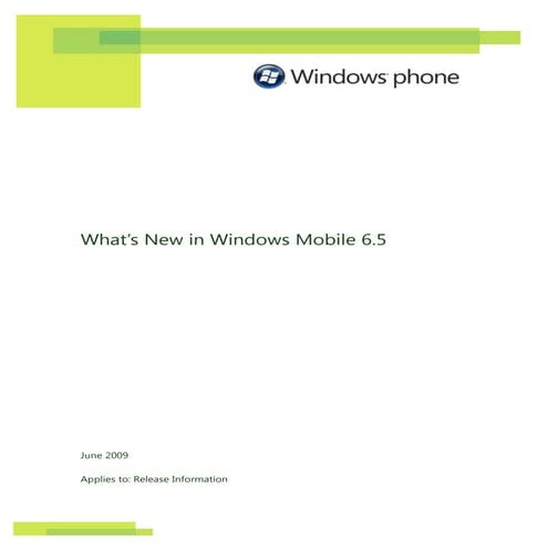 Windows Mobile Presentation | PPT