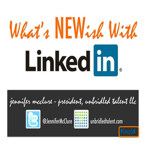 What's New(ish) With LinkedIn - March 2012