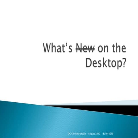 What's new on the desktop