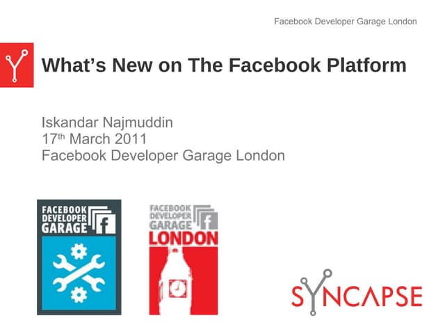 What's New on the Facebook Platform, March 2011
