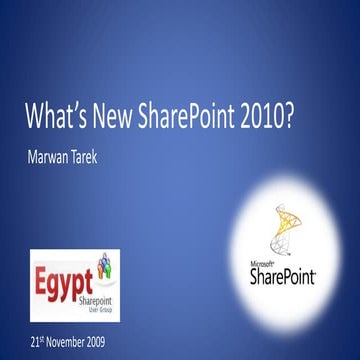 What’s New Share Point 2010
