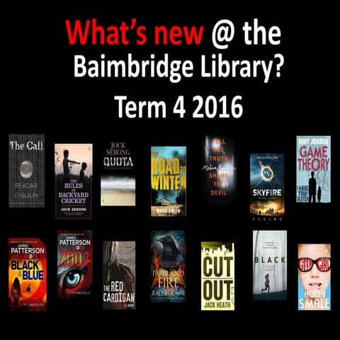 What’s new term 4 2016