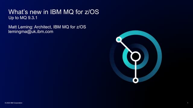 What's new with MQ on z/OS 9.3 and 9.3.1