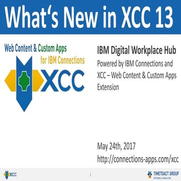 XCC - What's New Release 10 | PPTX