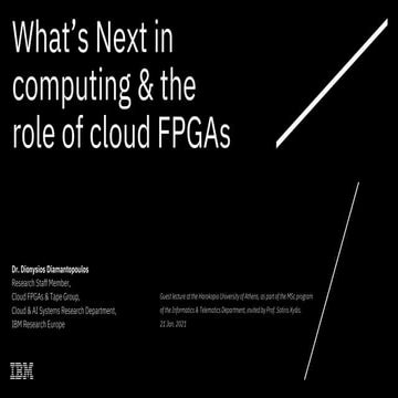 What’s Next in computing & the role of cloud FPGAs