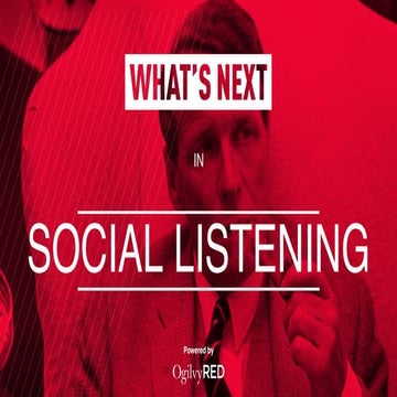 What's Next for Social Listening