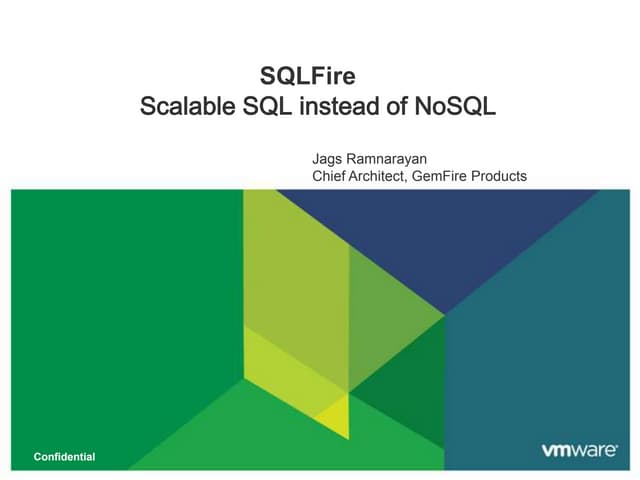 vFabric SQLFire Introduction