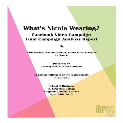 Whats nicole wearing analysis report