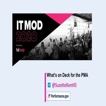 2020: What's on Deck for the PMA