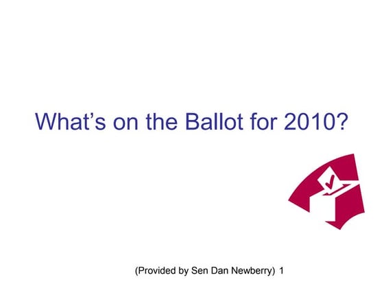 What's on the_ballot_for_2010