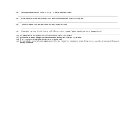 What's Red Exercise By Kelvin