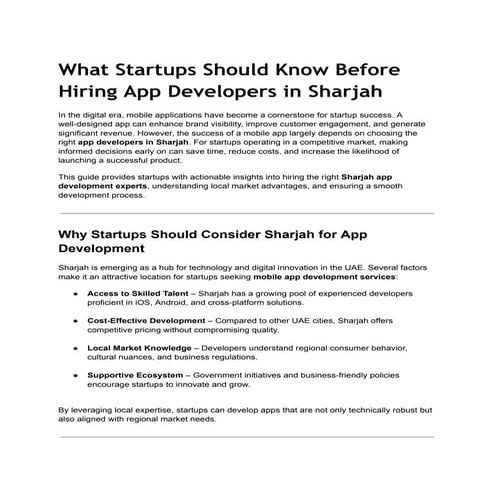 What Startups Should Know Before Hiring App Developers in Sharjah.pdf