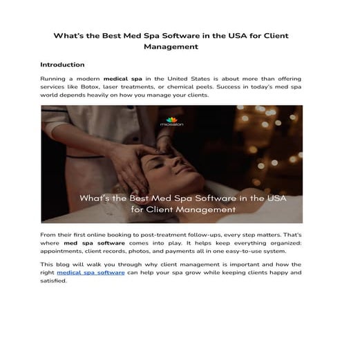 What’s the Best Med Spa Software in the USA for Client Management.pdf