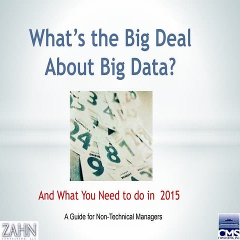 What's the big deal      about big data 1 30-2015