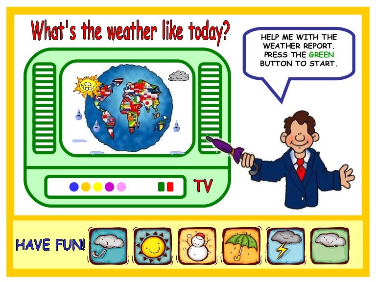 What's the weather like game, first and second cycle
