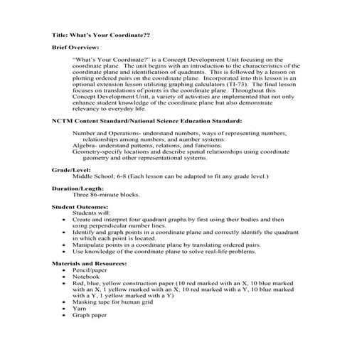 Whats your coordinate