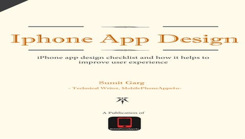 Checklist for Iphone App Design 