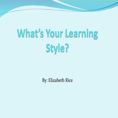 What’s your learning style | POT