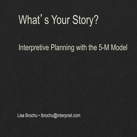 Intensivdagarna Whats your story lisa brochu museumintplan