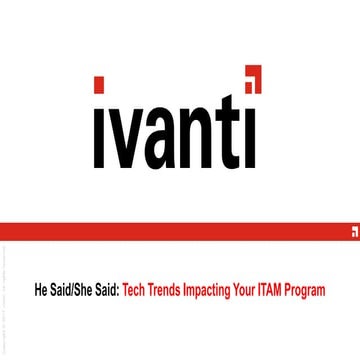 Tech Trends Impacting your ITAM Program