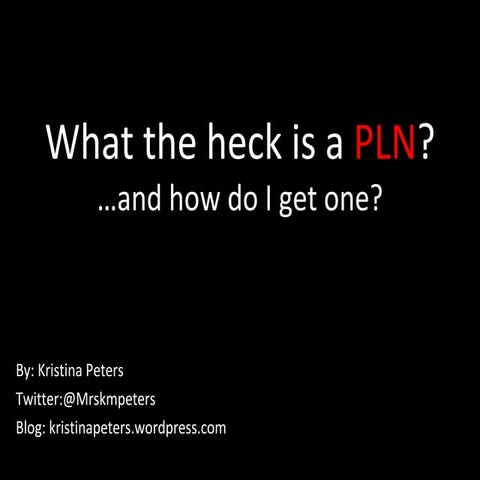 What the Heck is a PLN?