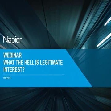 Webinar: What the Hell is Legitimate Interest?