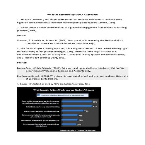 What the research says about attendance