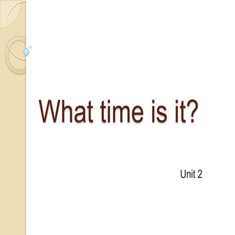 What time is it | PPTX