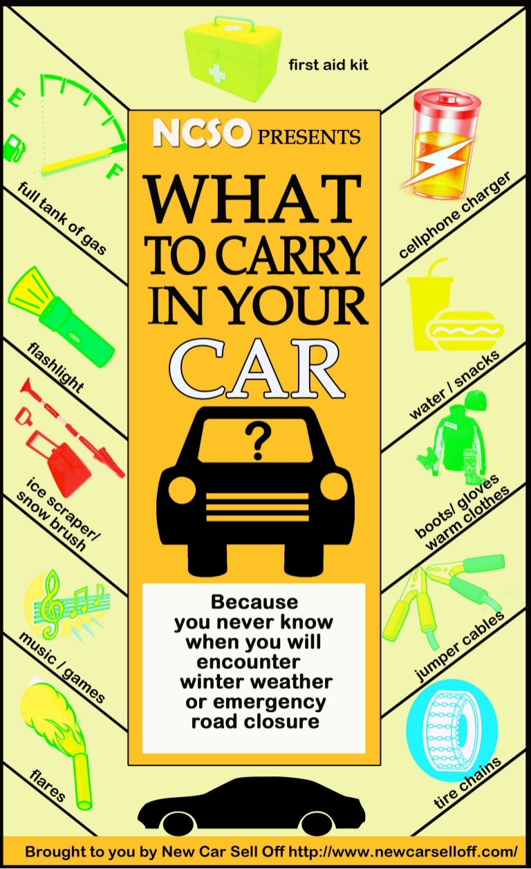 Infographic What to carry in your Car