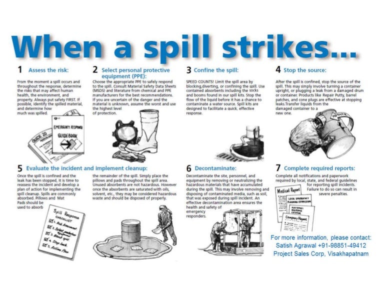 What to do when a spill occurs