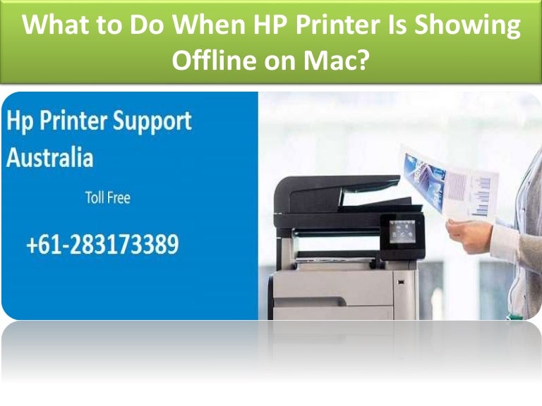 printer says offline on mac