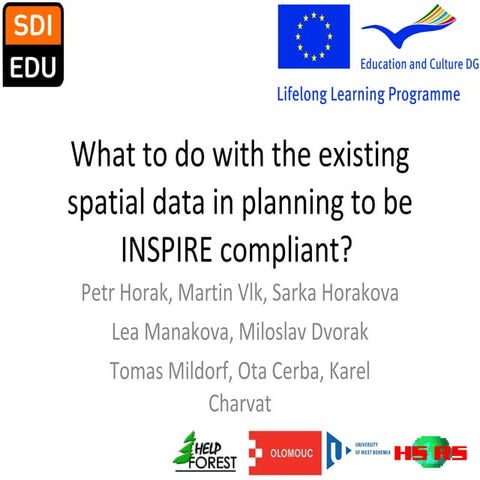 What to do with the existing spatial data in planning