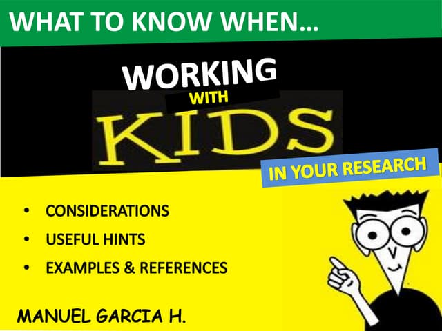 What to know when working with chil...