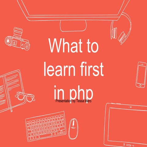What To Learn First in PHP | PPT