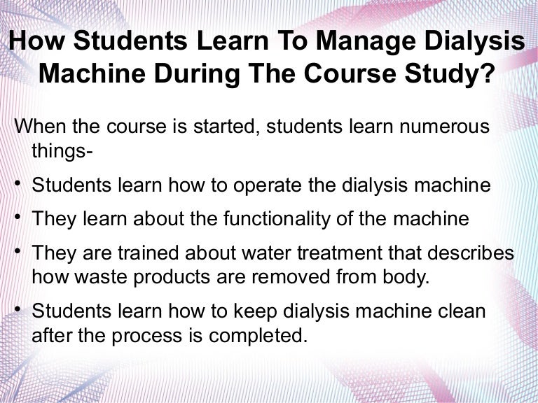 What Topics Are Included in Dialysis Technician Training?