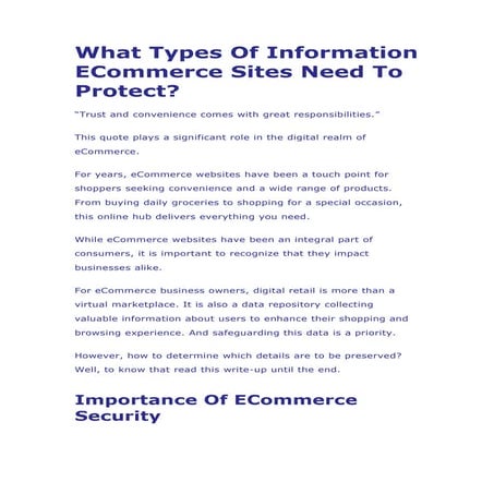 What Types Of Information ECommerce Sites Need To.pdf
