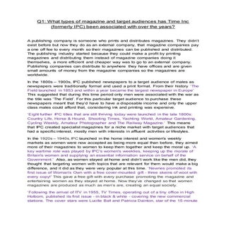 What types of magazine and target a...