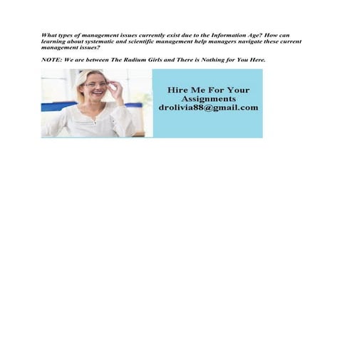 What types of management issues currently exist due to the Information.pdf