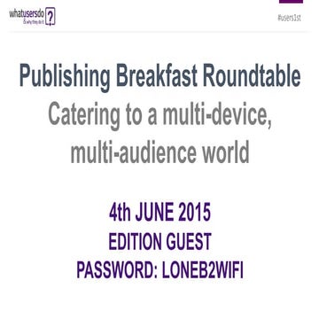 Publishing: the challenge of delivering exceptional digital user experience