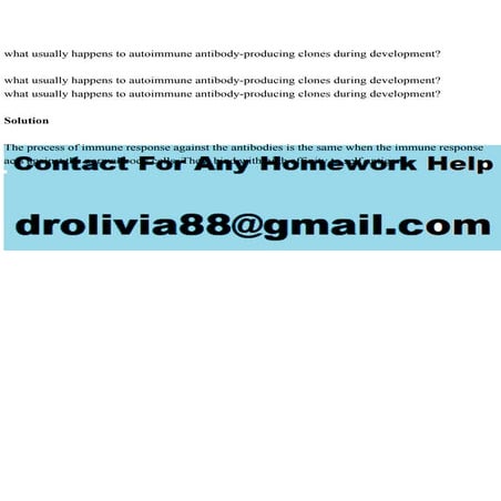 what usually happens to autoimmune antibody-producing clones dur.pdf