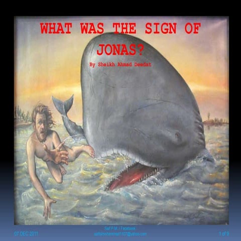 What was the sign of Jonas?