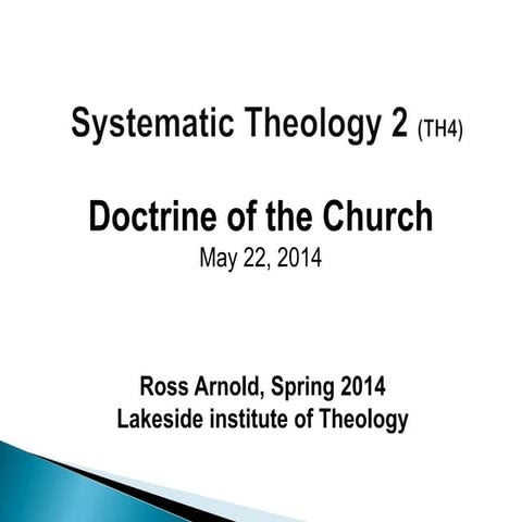 What We Believe and Teach, Systematic Theology Doctrine of The Church | PDF