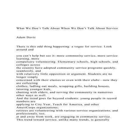 What We Don’t Talk About When We Don’t Talk About Service .docx