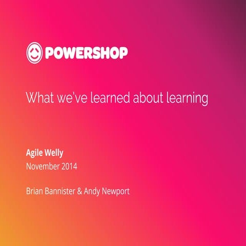 What we've learned about learning - Powershop