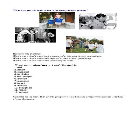 What were you told to do