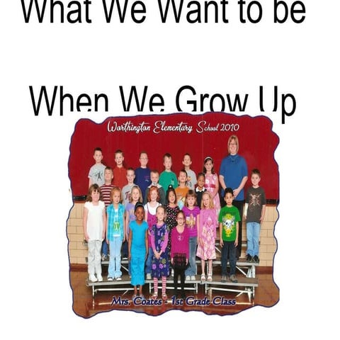What We Want to be by Mrs. Coates' Class | PPT