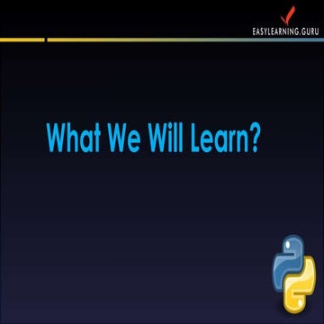 Python GUI Course Summary - 7 Modules | PPTX