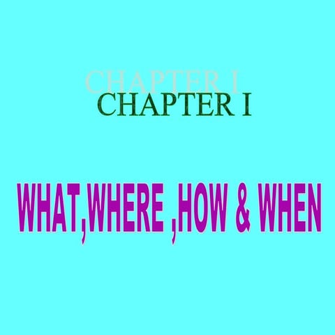 What ,when & how class VI